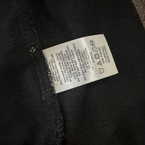 LOFT Semi Sheer Sleeve Detail Black Thin Sweater Top Size Large - Picture 12 of 12